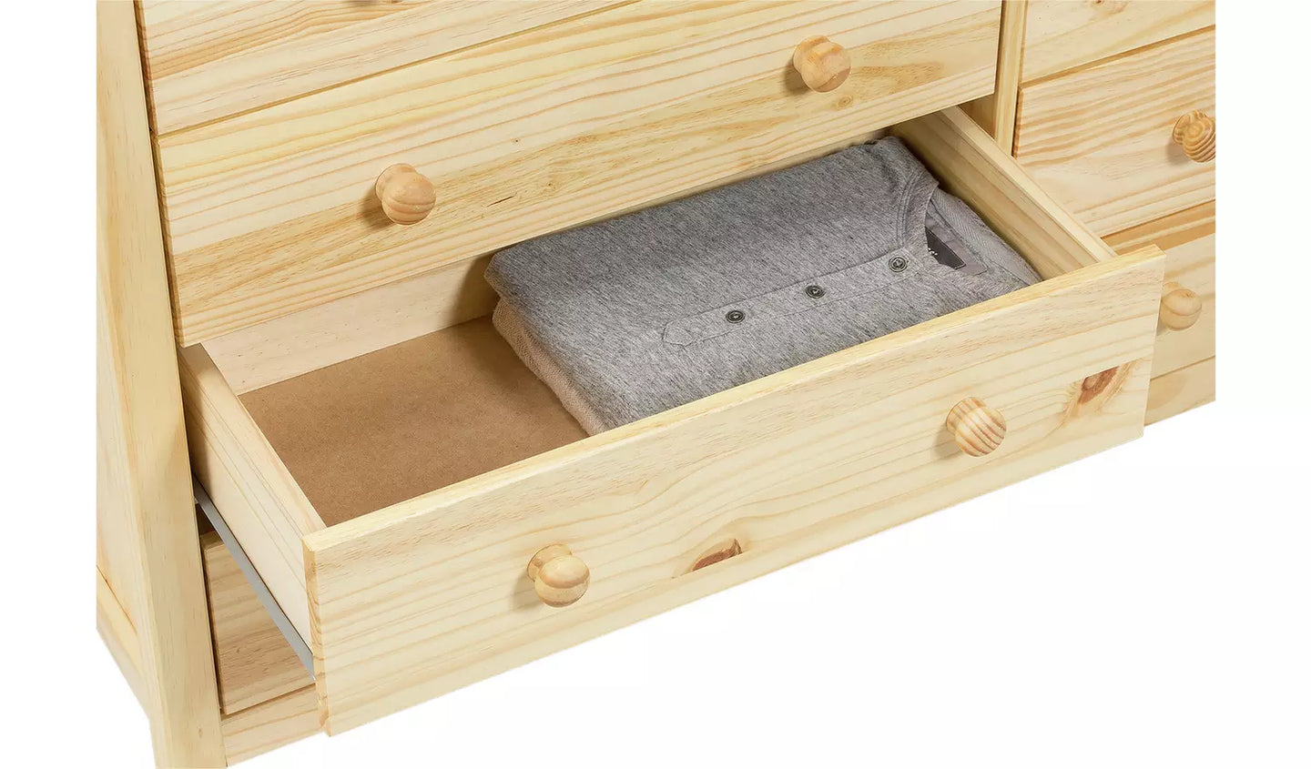 Assembled Scandinavia 5+5 Drawer Chest - Pine